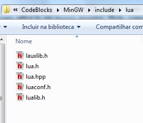 Primeira aplicação Lua em Code::Blocks ~ QuaseHard
