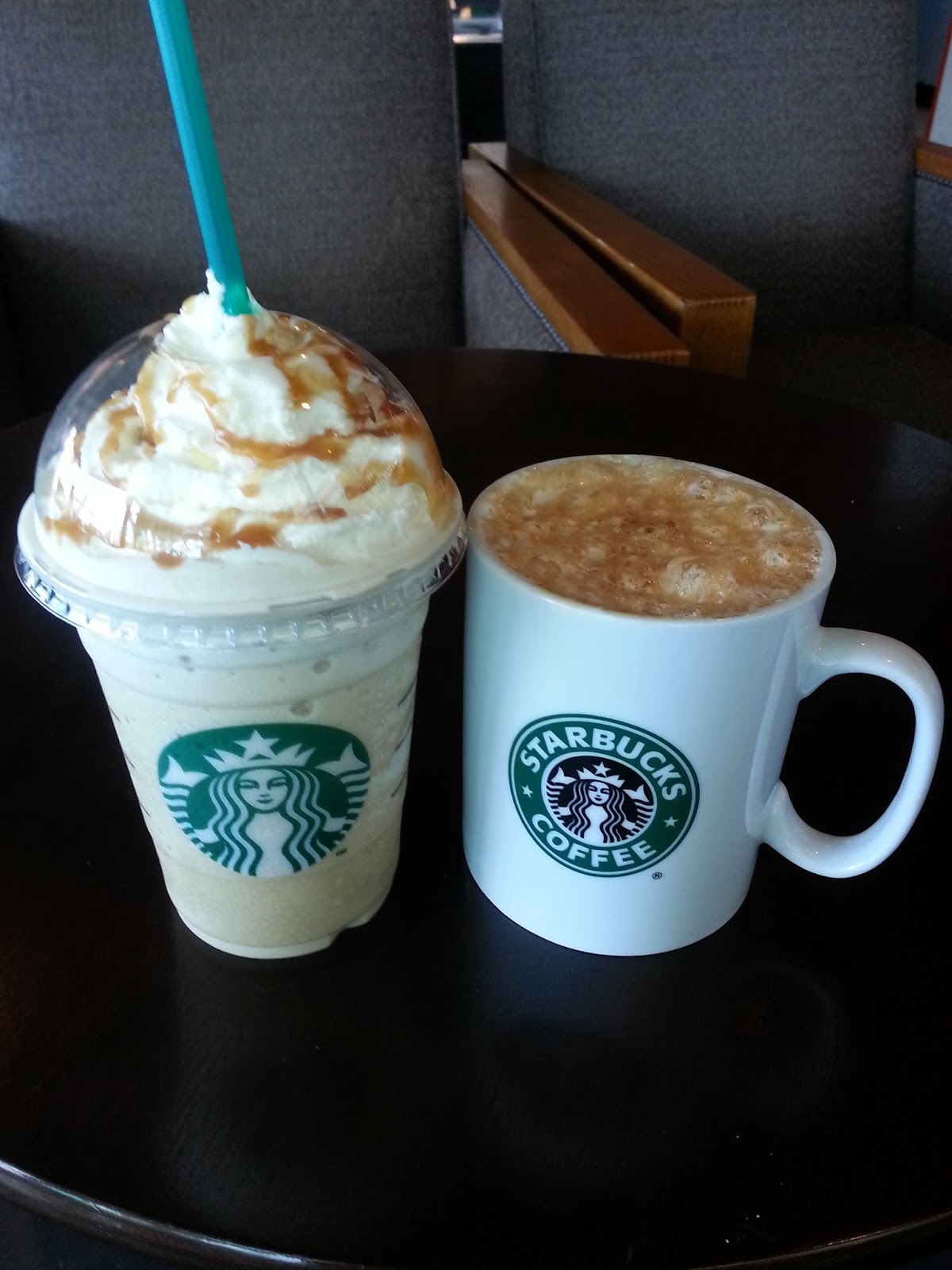 Blogger Girl Starbucks Mocha Cookie Crumble Frappuccino, Caramel
