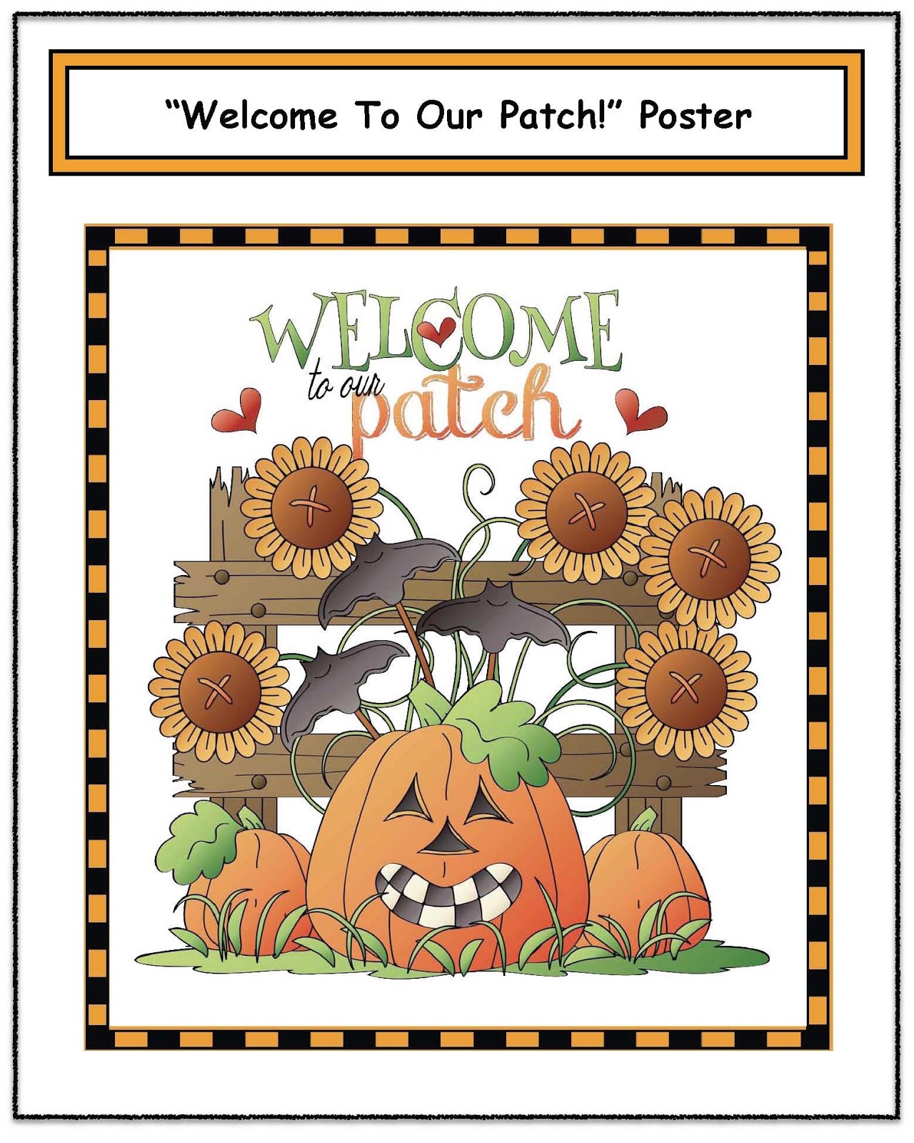 welcome to our patch poster  classroom freebies