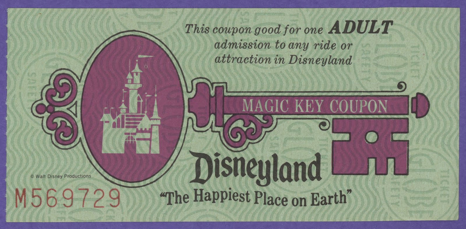 Vintage Disneyland Tickets Magic Kingdom Club Ticket Book September 1976