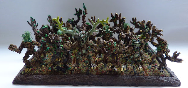 A painting update for Wood Elf Dryads from Warhammer Fantasy Battle.