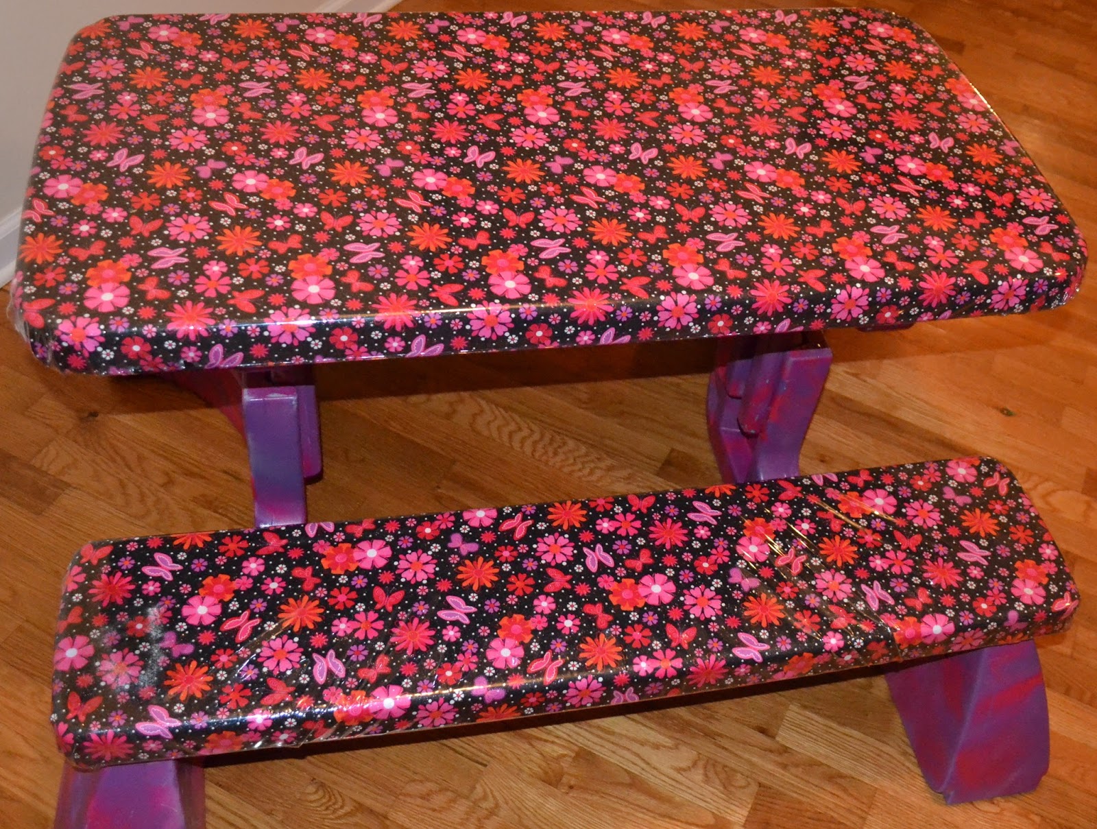 Caroline's Crafty Corner Kids Picnic Table Redo