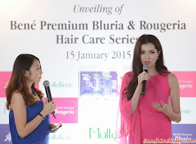 Bene Premium Bluria, Bene Premium Rougeria, MoltoBene in Malaysia, MoltoBene, Hair Care, Japan Hair Product, zebra square, sharing session, Amelia Henderson, TV host, radio DJ, model