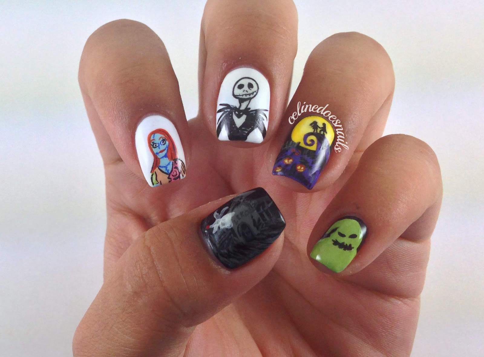10. Nightmare Before Christmas Nail Designs - wide 5