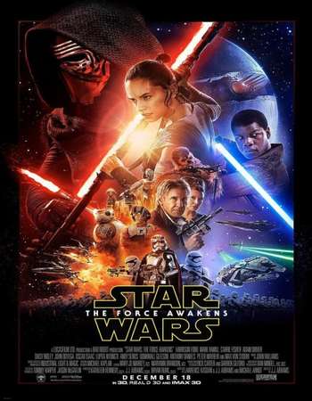 Poster Of Star Wars The Force Awakens 2015 English 400MB BRRip 480p ESubs Free Download Watch Online