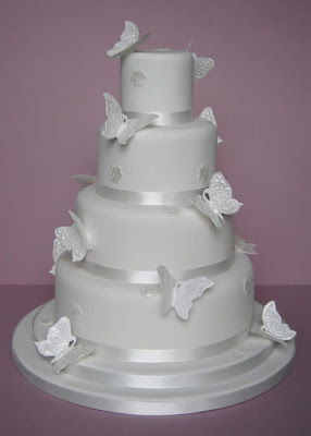 Butterfly Wedding Cake Decorations Pictures