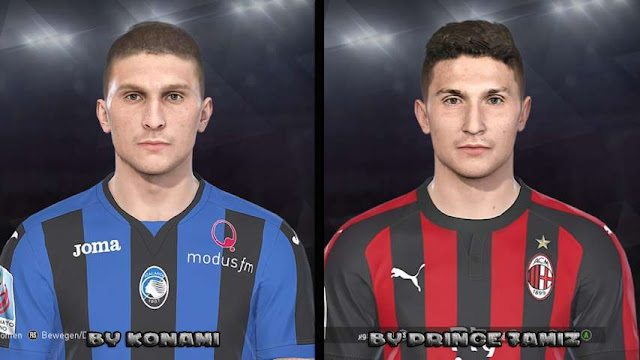 Mattia Caldara Face Pes 2018 Patch Pes New Patch Pro Evolution Soccer