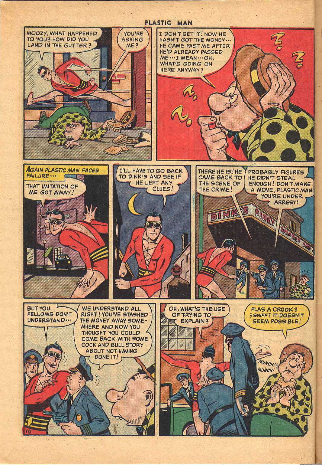 Read online Plastic Man (1943) comic -  Issue #26 - 12