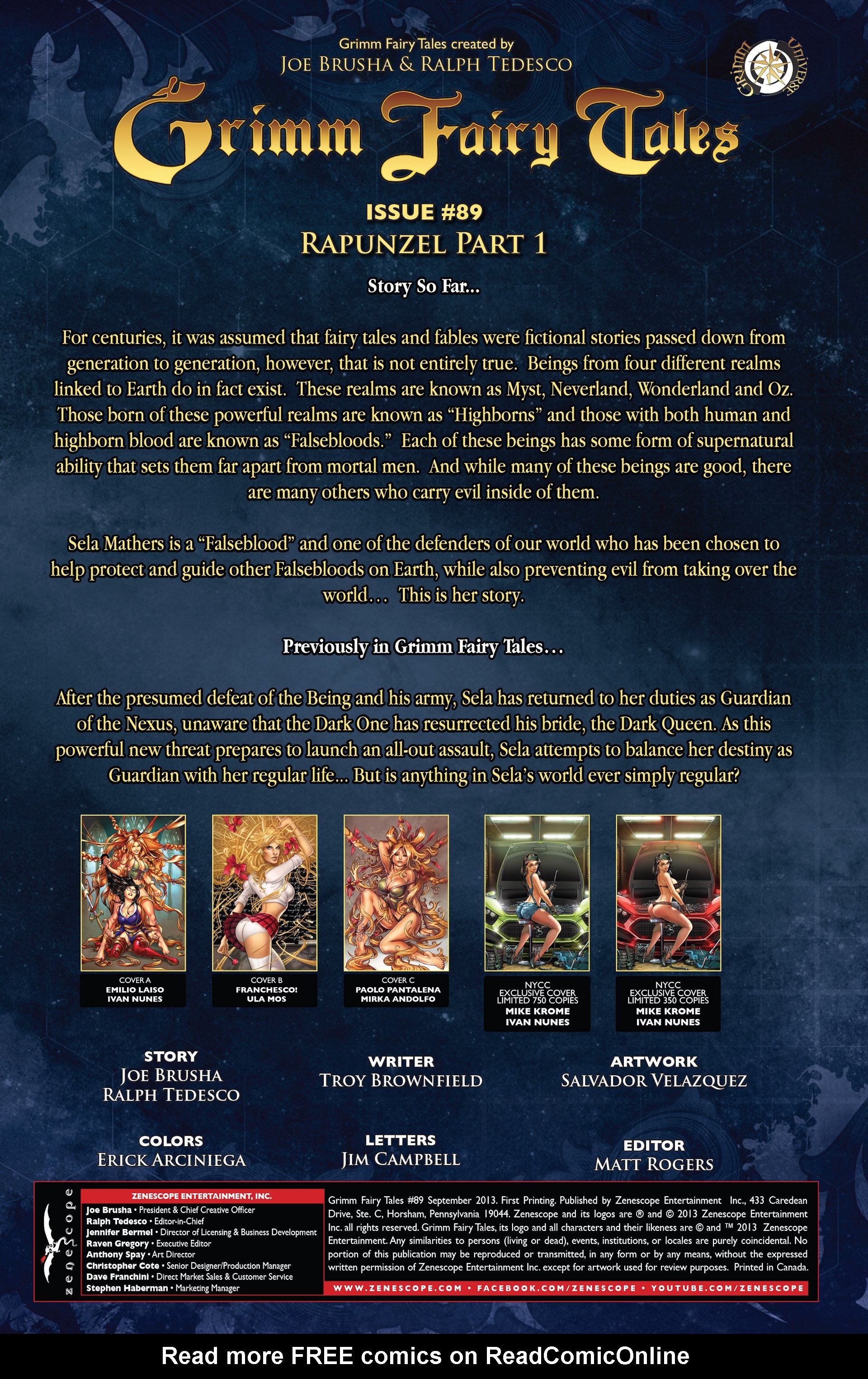 Read online Grimm Fairy Tales (2005) comic -  Issue #89 - 2