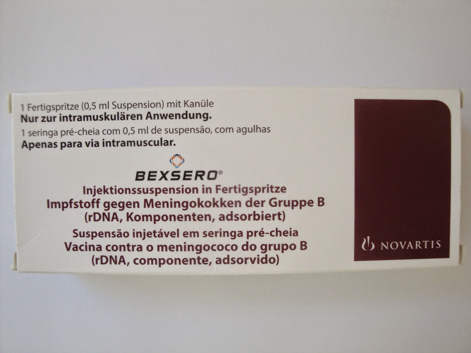 Bexsero® - vacina para a meningite B