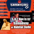 5-6-7 Nov is ILF Samanvay at Habitat Delhi
