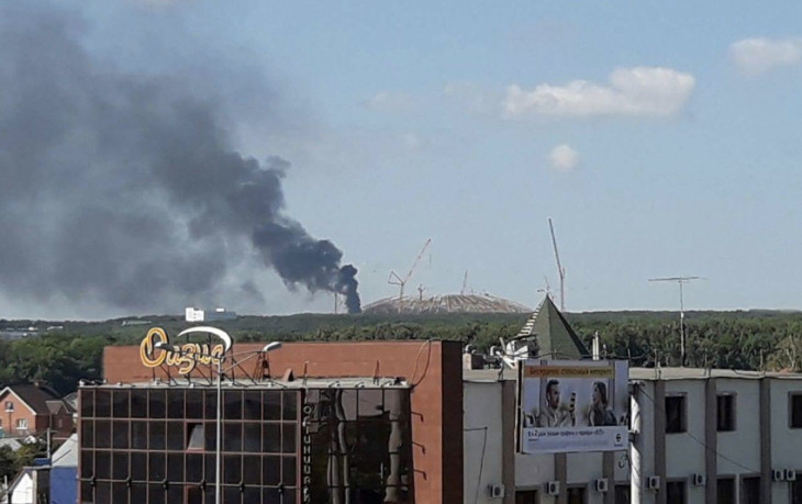 Samara Arena în flăcări