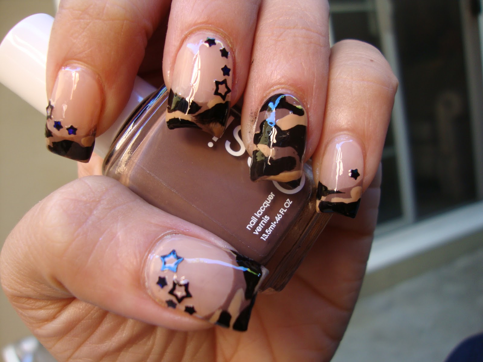 20+ Blue Camo Acrylic Nails Images best 3d nail art