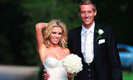 All Football Players: Peter Crouch Wife Abbey Clancy Photos/Images 2012