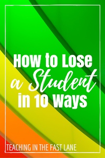 Relationships are everything, but there are many ways to go wrong too. Here is a list of how to lose a student's attention in ten ways. 