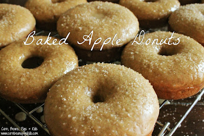Baked Apple Donuts #AppleWeek