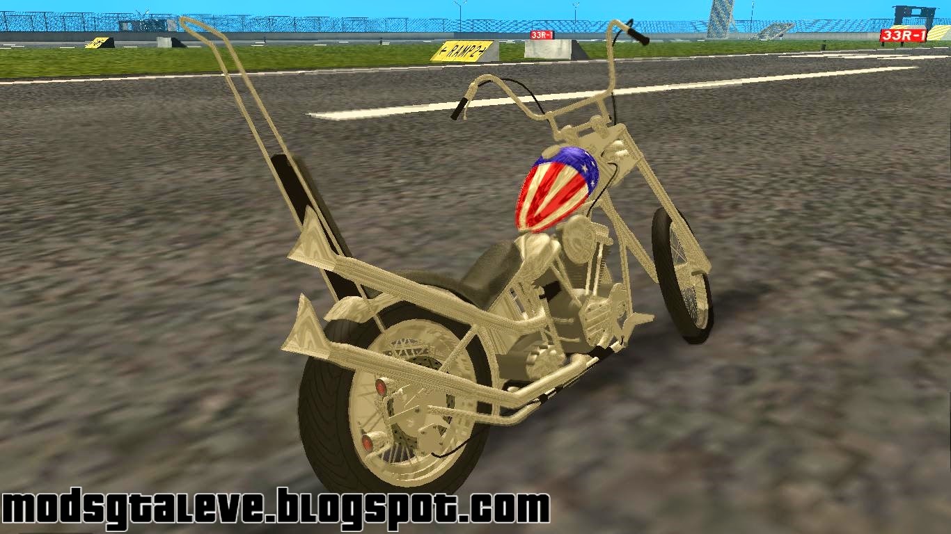 Chopper Capitão America Mods GTA Leve