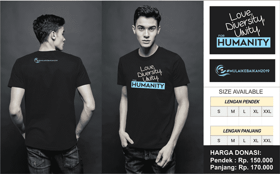 #MulaiKebaikan2019: Kaos Humanity Keren Murah Berkualitas sekaligus Berdonasi untuk Selat Sunda #AyoBerbuatKebaikan #Resolusi2019 #MulaiKebaikan2019 #90JutaUntukSelatSunda