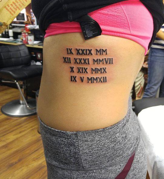 260+ Best Roman Numeral Tattoos (2019) Font Styles & Numbers Designs