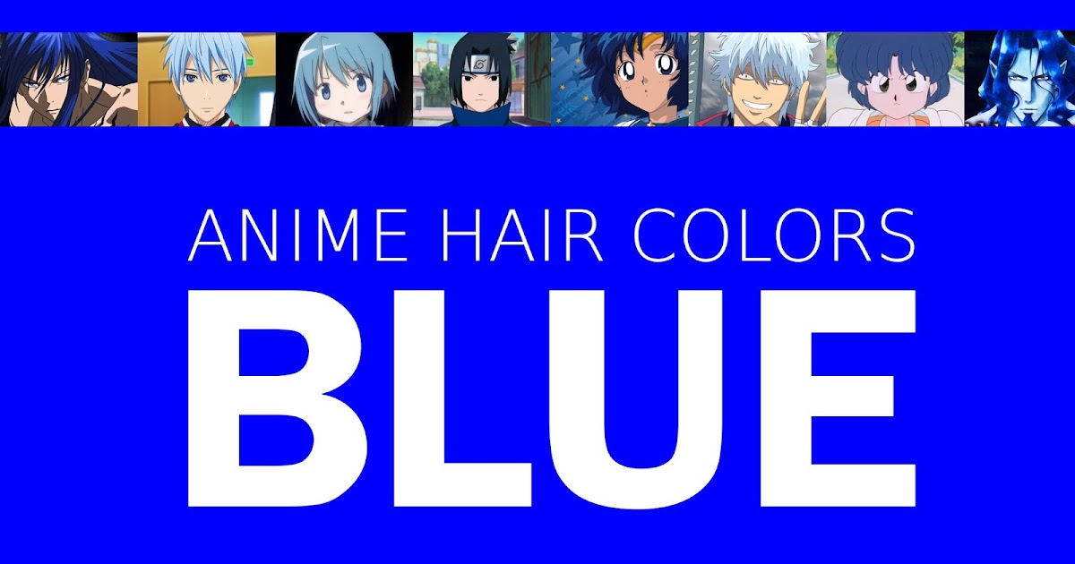 Blue haired anime character