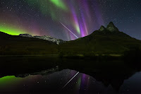 Aurora and Fireball over Norway