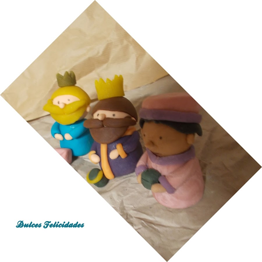 Belén navideño fondant