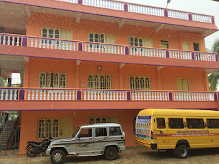 Heavy rain falls at the orphanage