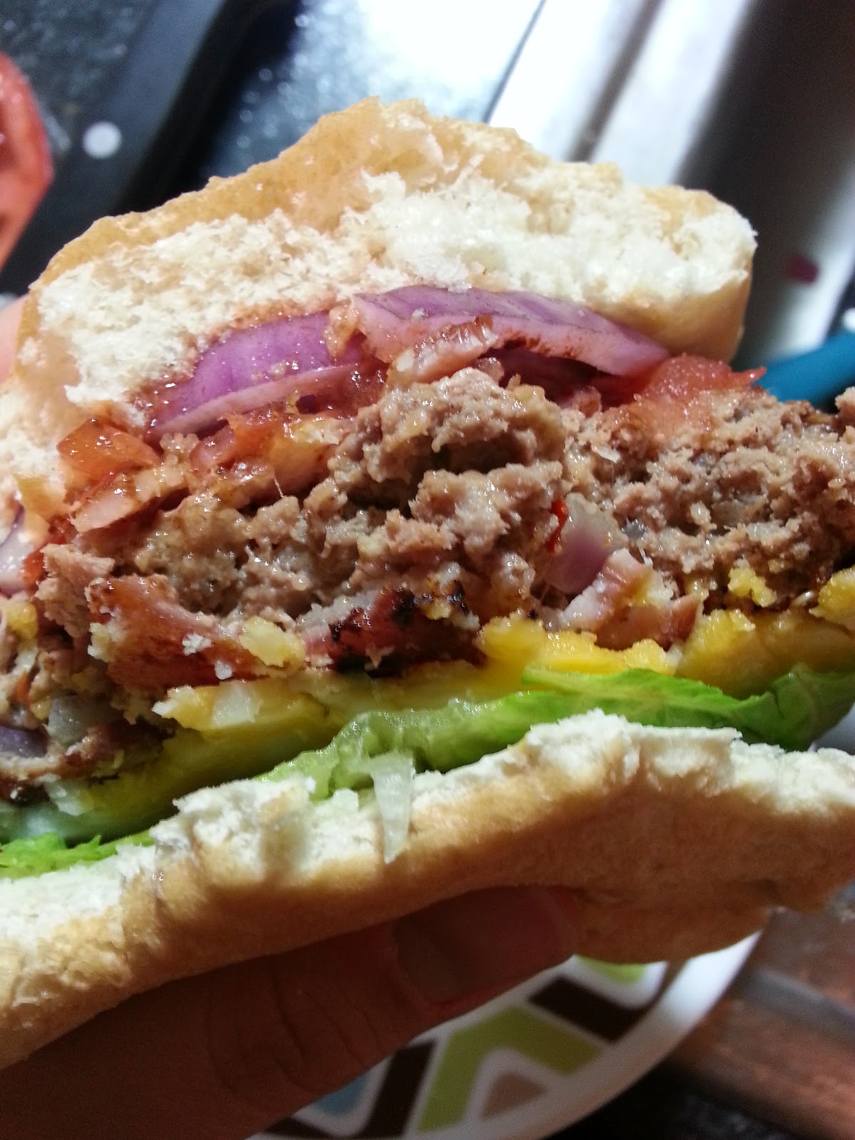 Hiya Heidi: Bacon Wrapped Hamburger