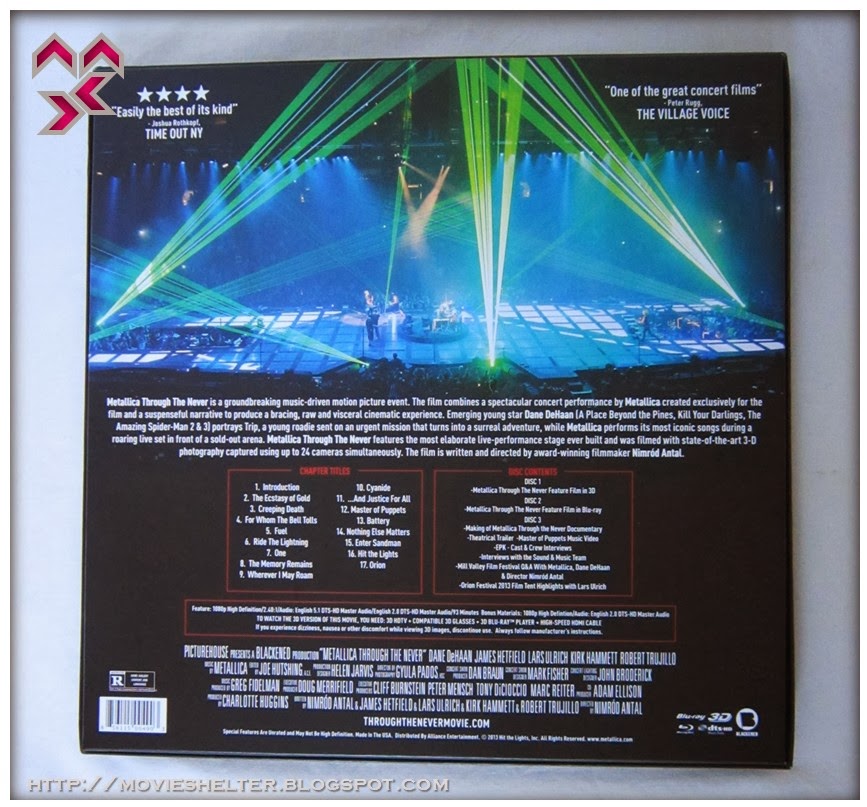 Metallica: Through the Never 3D (Limited Doris Edition Deluxe Set) [USA ...