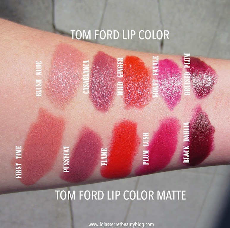 lola's secret beauty blog Tom Ford Beauty Lip Color Matte Swatches and