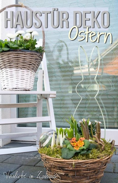 Haustür Deko: Ideen im Frühling zu Ostern um den Hauseingang zu dekorieren