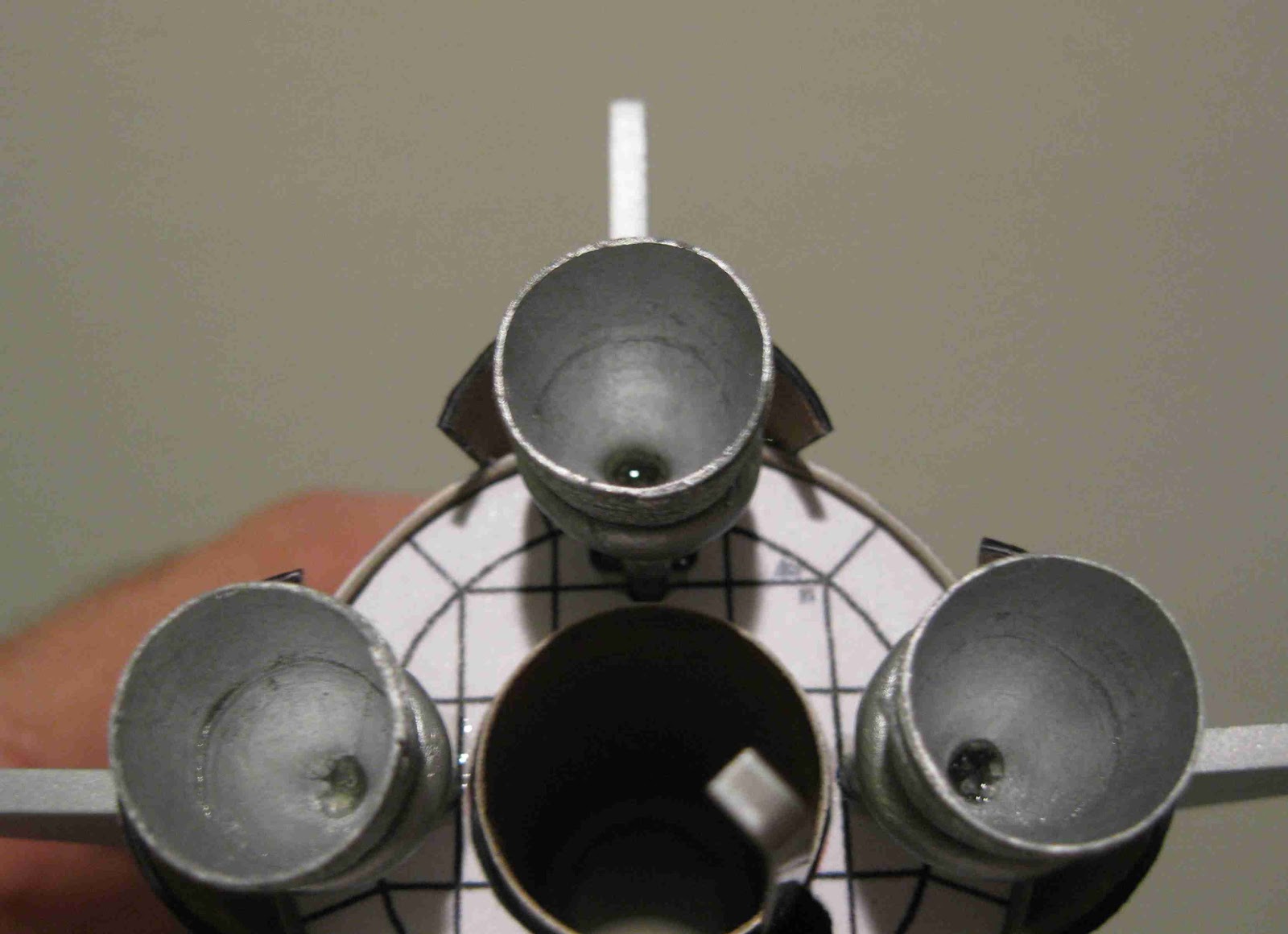 Model Rocket Building Dr. Zooch Saturn V Build Step 10C Gluing on the