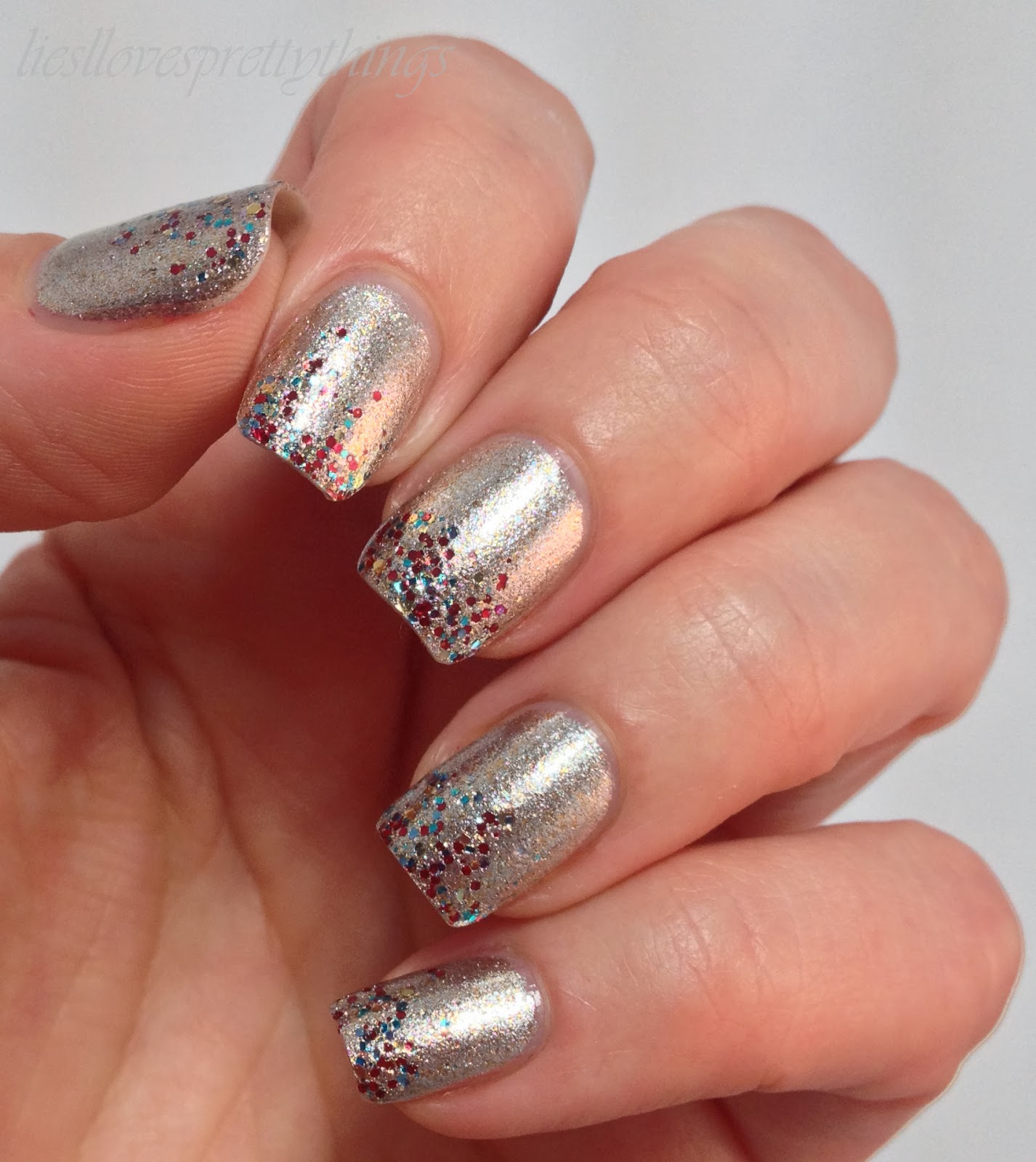 Liesl Loves Pretty Things: 12 Days of Christmas Nails!! Day 1: a ...