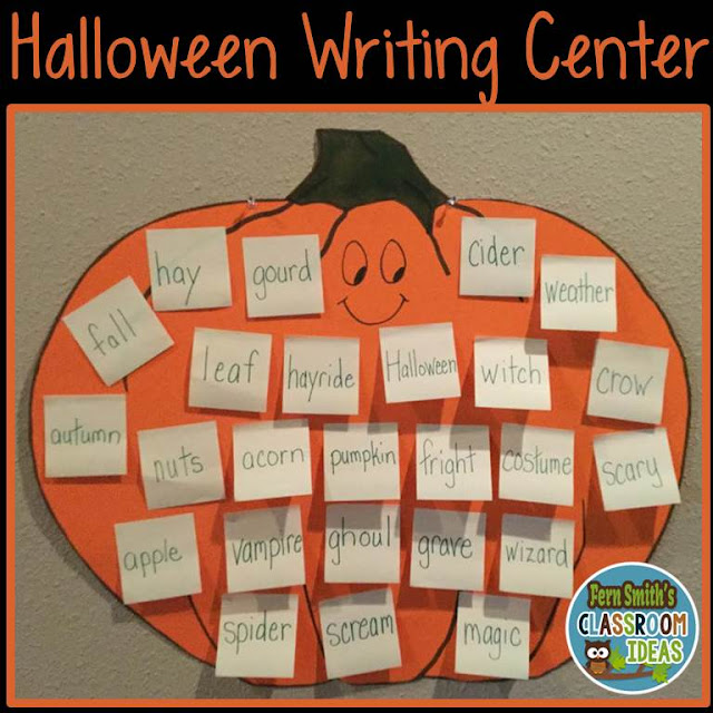 Quick, Easy, and Inexpensive Seasonal Writing Centers. Free Fall Writing Centers and Free Halloween Writing Centers. #FernSmithsClassroomIdeas Quick, Easy, and Inexpensive Seasonal Writing Centers. Free Fall Writing Centers and Free Halloween Writing Centers. #FernSmithsClassroomIdeas