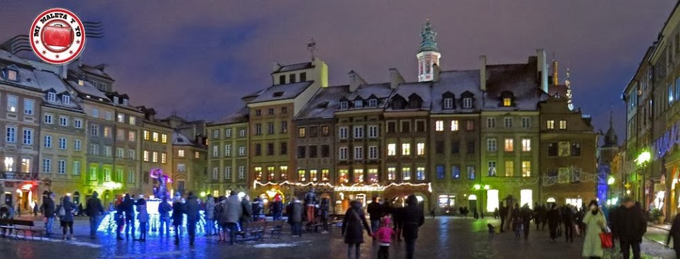 Varsovia en Navidad. Iluminación del centro