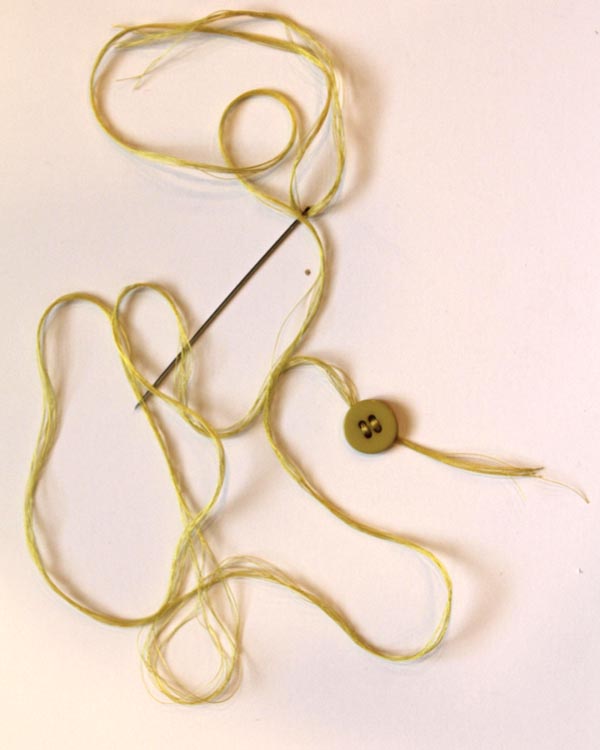 Vanilla House Today A Simple Way of Threading Buttons for Fabric Caddies