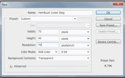 cara membuat cursor sendiri untuk blog