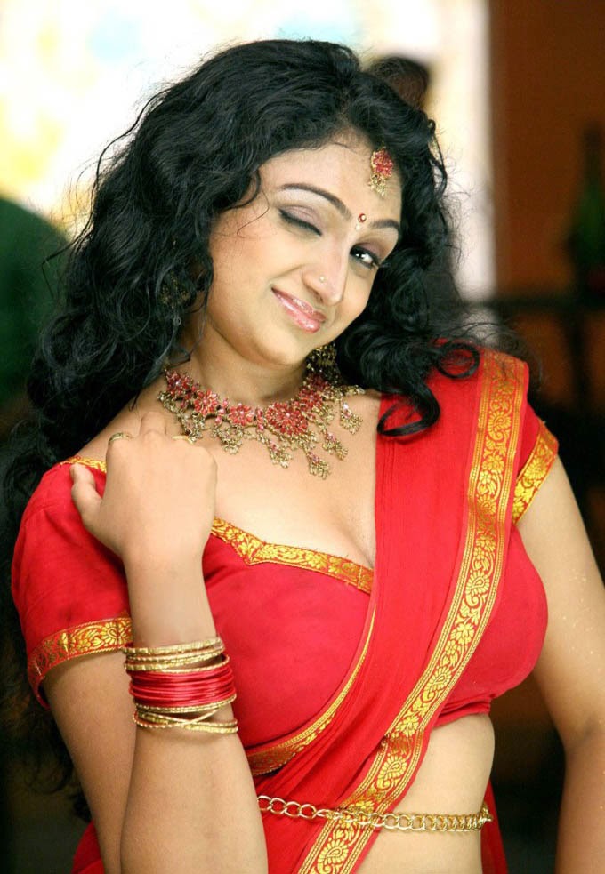 Waheeda Hot Red Saree Stills Beautiful Indian Actress Cute Photos 