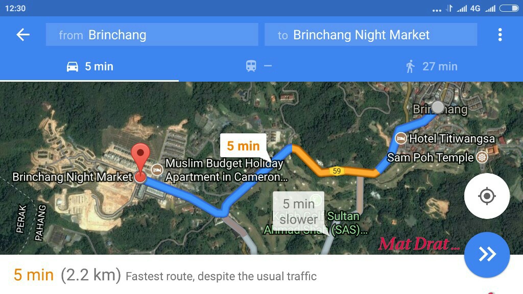 Mat Drat Lokasi Baru Pasar Malam Brinchang Cameron Highland