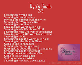 Ryo's Goals: 2/3