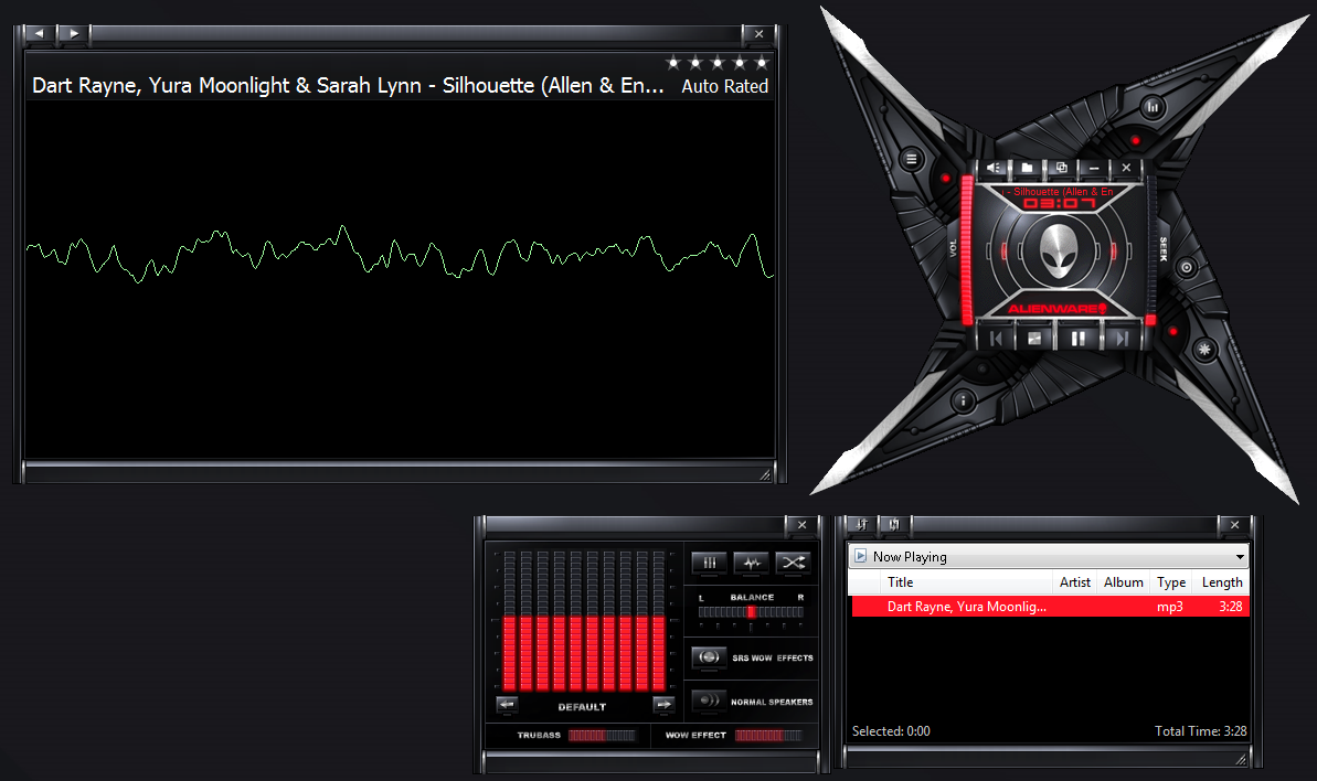 Software hub Windows Media Player (Alienware Skins)