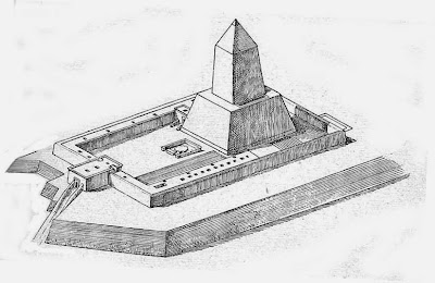 Sluneční chrám faraona Niuserrea v Abu Ghurabu/publikováno z en.wikipedia.org