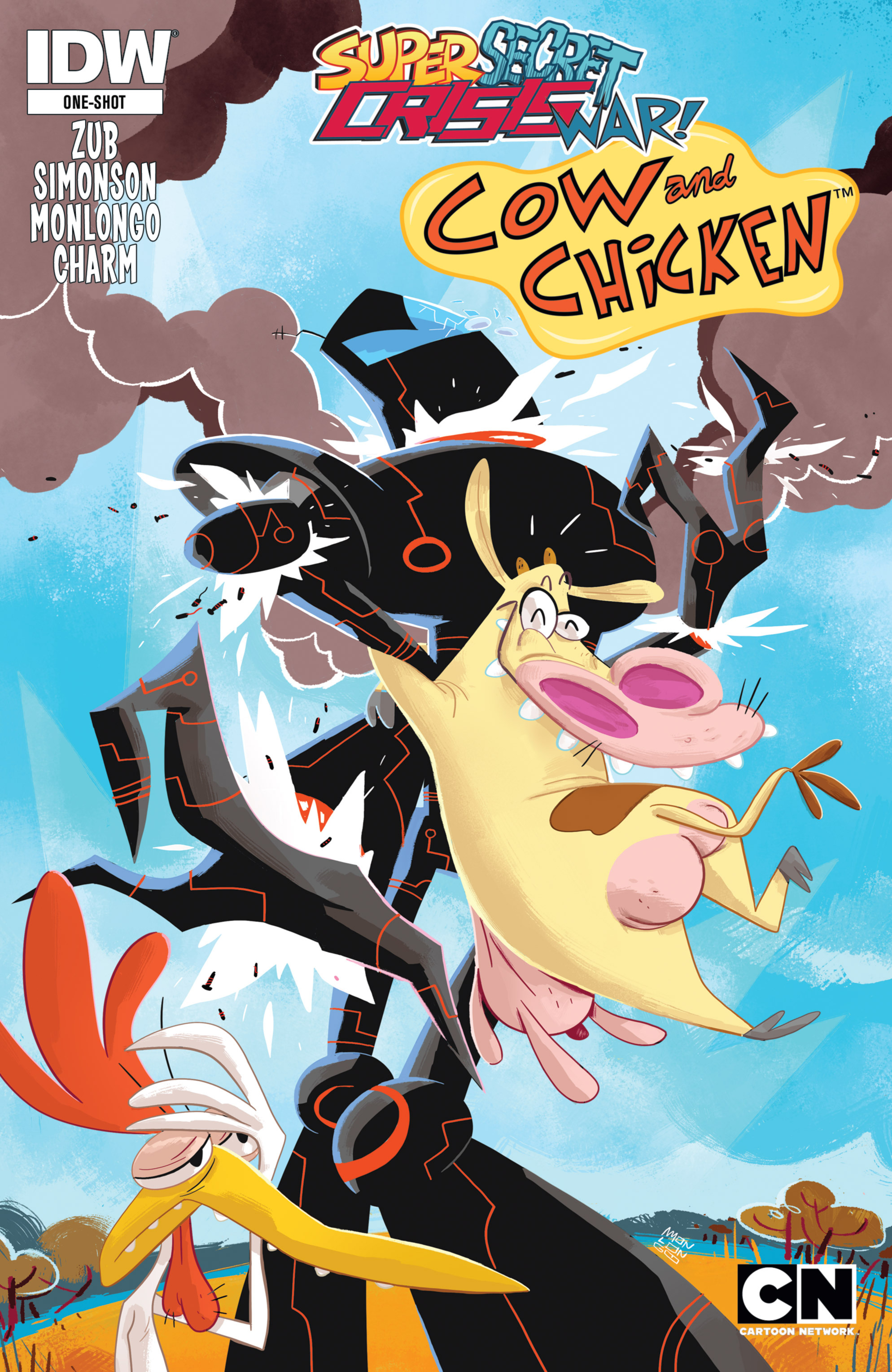 Read online Super Secret Crisis War! comic -  Issue # _Special - Cow and Chicken - 1