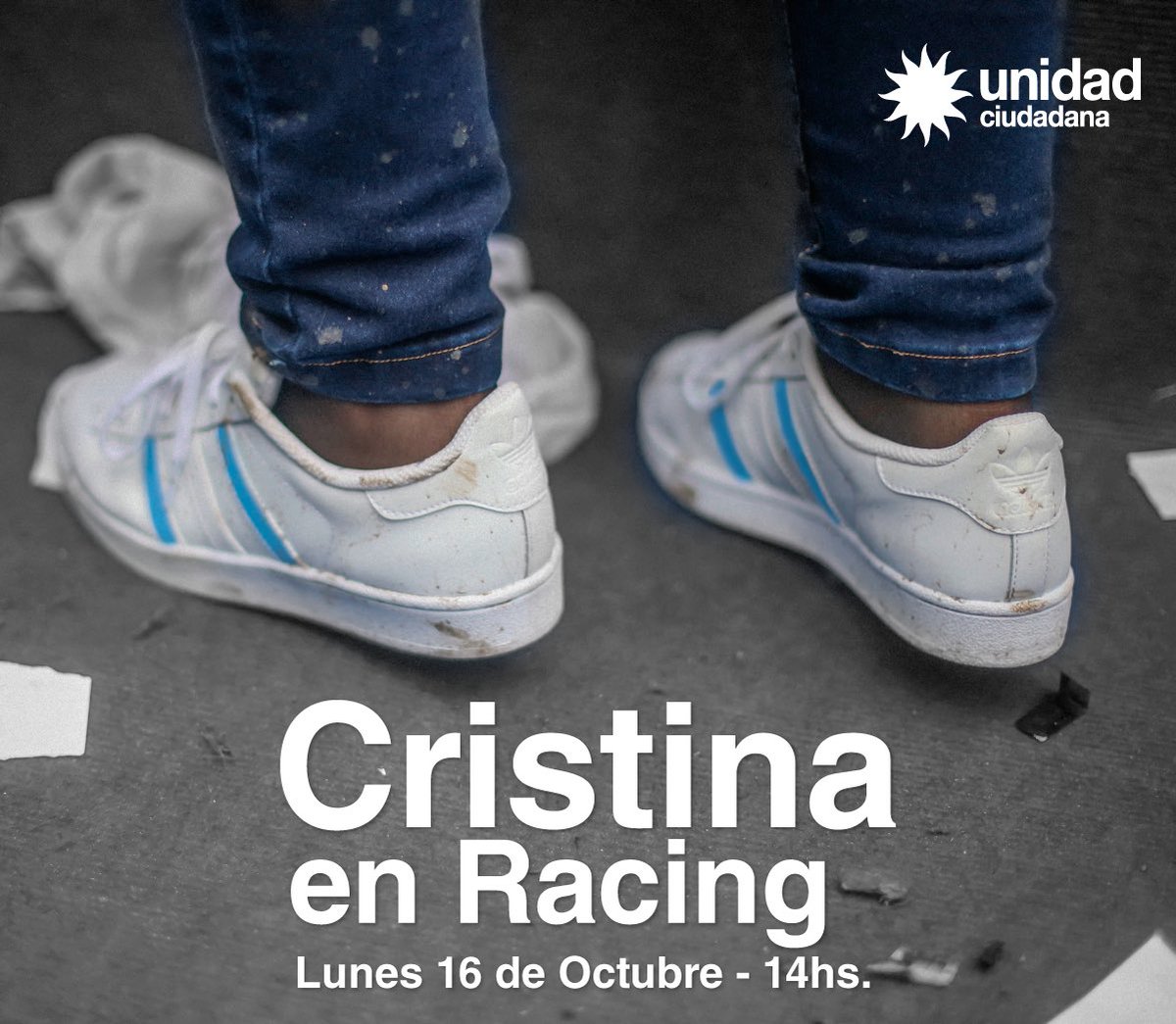 Cristina en Racing 16/10/2017 - 14 hs.