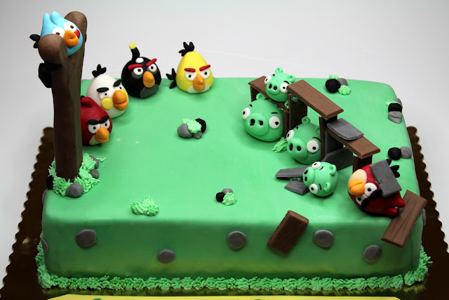 Angry Birds Children Cake - Kensington London