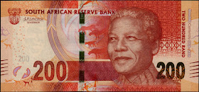 South African Currency 200 Rand Commemorative banknote 2018 Nelson Mandela Centenary