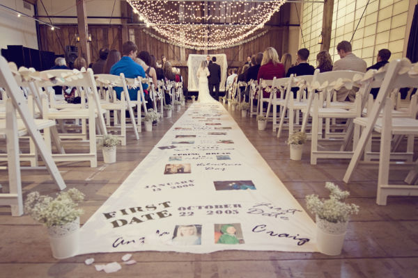 Diy Personalized Aisle Runner Oh Lovely Day Chandra Fredrick