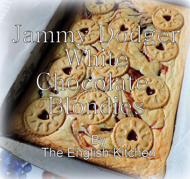 Jammie Dodger White Chocolate Blondies