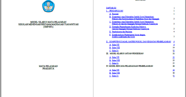 Silabus Rpp Prakarya Smp Mts Kurikulum 2013 Kelas Vii Viii Ix Berkas Edukasi
