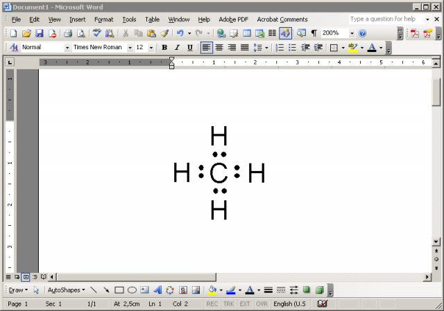 chempink: Menggambar Struktur Lewis Menggunakan ChemSketch
